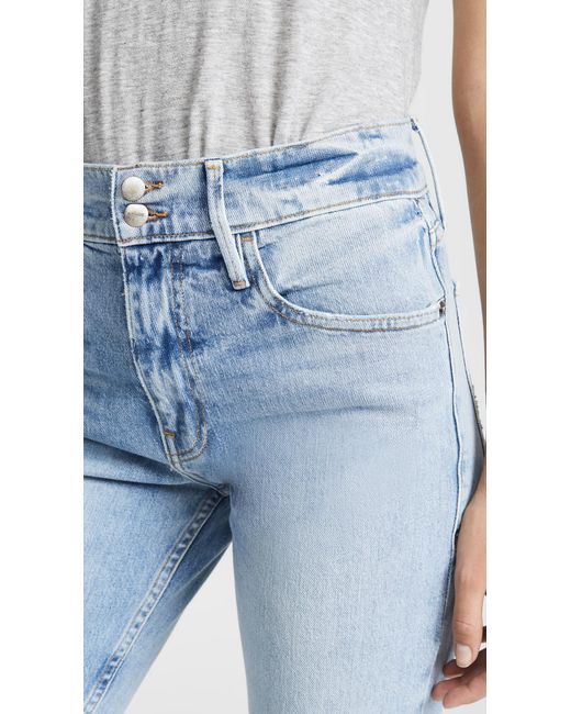 FRAME Denim Le Sylvie Slender Straight Heritage Jeans in Blue Lyst