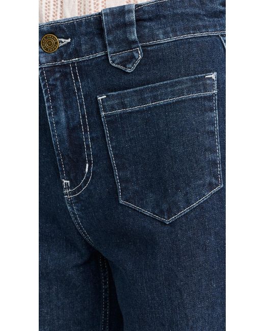 FRAME Blue Utility Relaxed Straight Jeans
