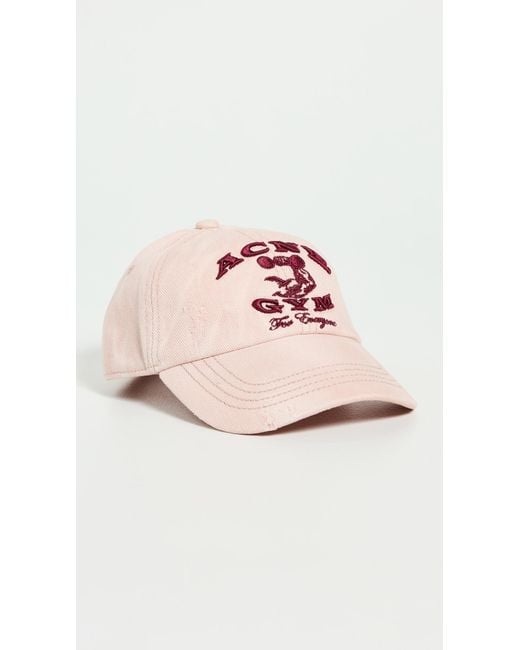 Acne Pink Cuddy Gym Hat