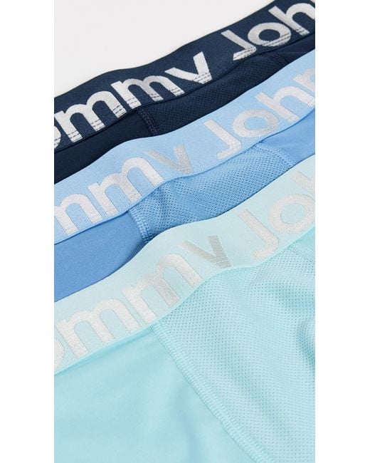 Tommy John Blue 360 Sport 6 Boxer Briefs 3 Pack for men