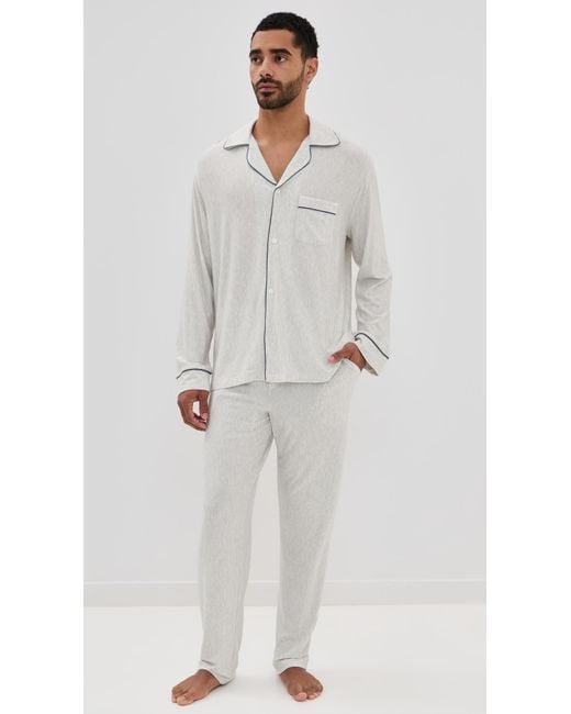Eberjey Multicolor William Printed Long Pj Set for men