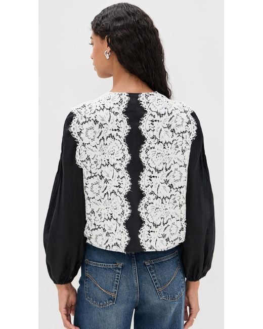 Sea Black Norabelle Top