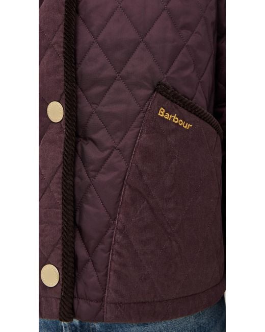 Barbour Purple Marla Quilted Barn Jacket