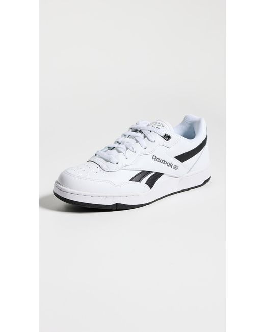 Reebok White Bb4000 Ii Low Foundation Sneakers M 8/ W 10