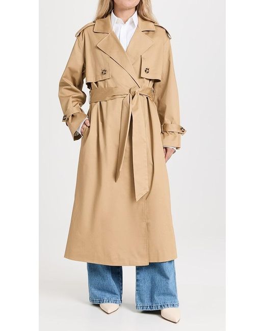 FAVORITE DAUGHTER Petite Charles Trench in Blue | Lyst