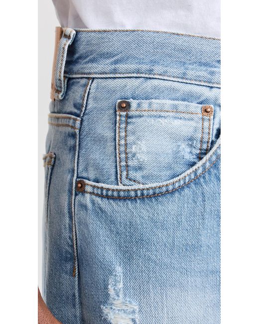 Acne Blue 2021 Loose Fit Jeans for men
