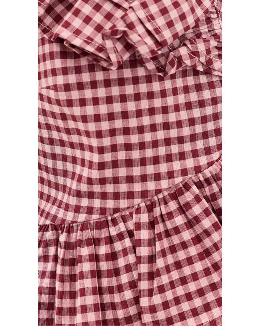 De Loreta Red Calma Blouse