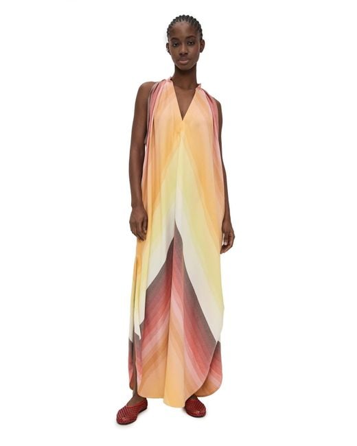 Marrakshi Life Multicolor The V Neck Halter Dress