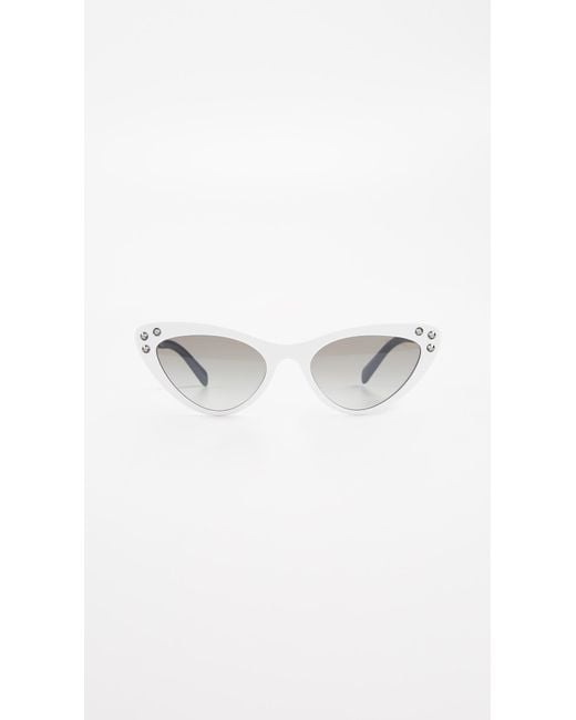 Miu miu crystal hot sale cat eye sunglasses