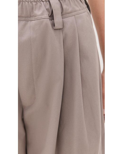 MERYLL ROGGE Natural Drawstring Chino Shorts
