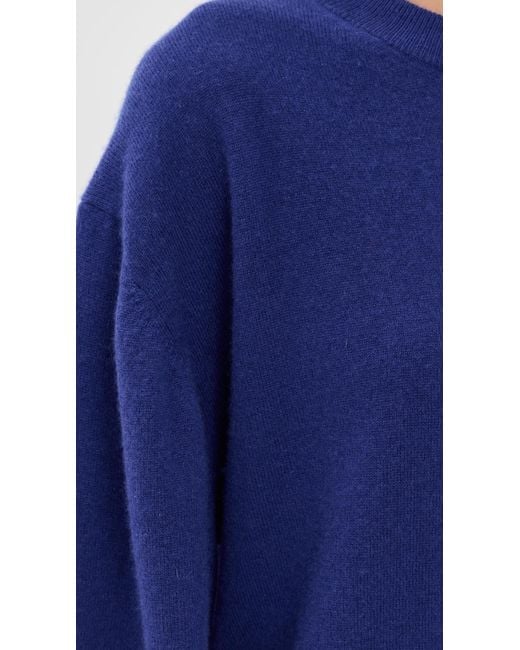 Tibi Blue Washable Cashmere Oversized Easy Tee