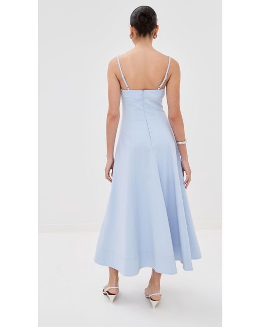 Jonathan Simkhai Blue Marisol Sleeveless Midi Dress
