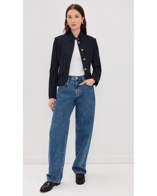Rag & Bone Black Slade Cropped Textured Blazer
