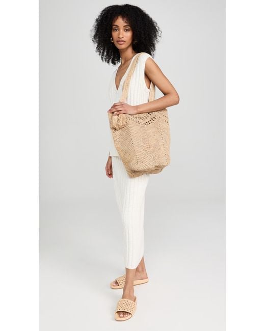 Mar Y Sol White Gianna Tote