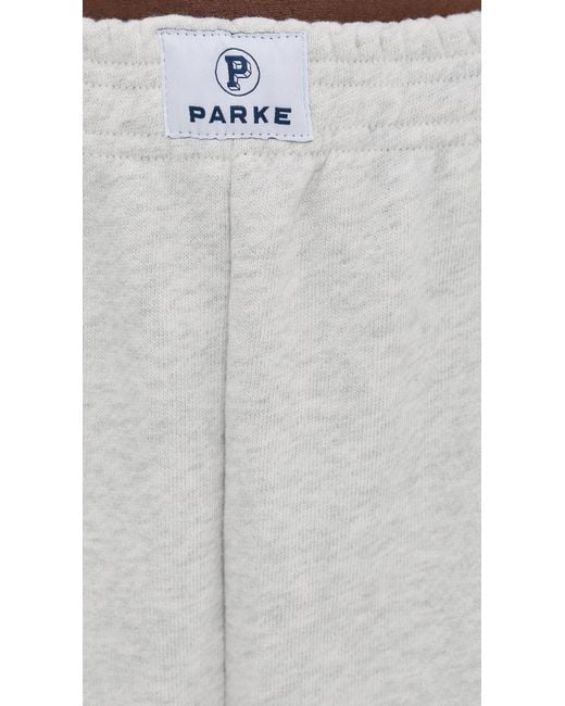 PARKE White Boxer Sweatpants