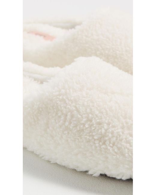 Eberjey White Sherpa Slippers