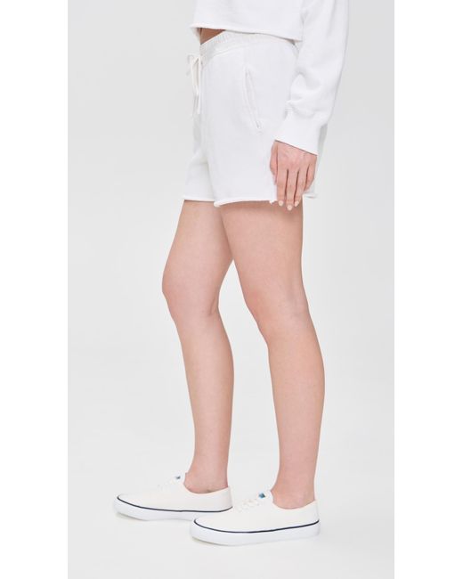 Cotton Citizen White Boston Shorts