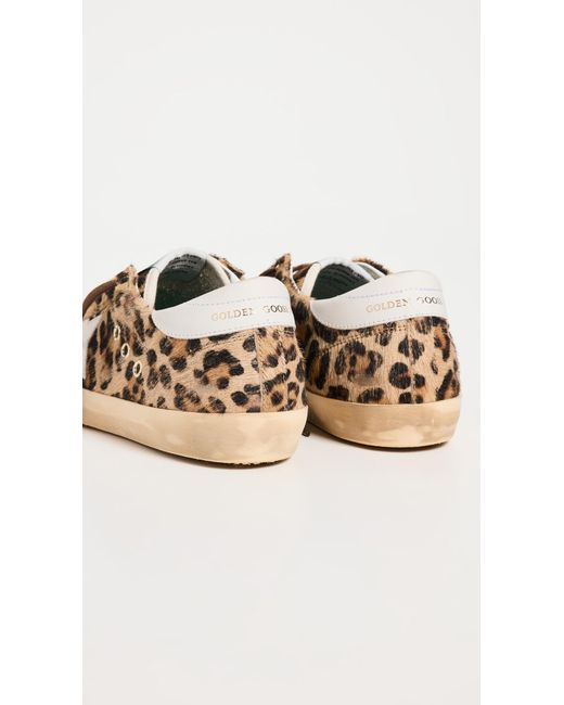 Golden Goose Super Star Horsy Leo Upper Leather Star Sneakers | Lyst