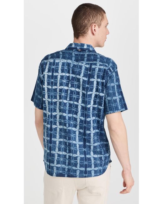 Kardo Blue Laar Shibori Shirt for men