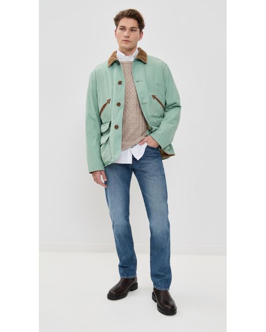 Polo Ralph Lauren Sportsman Cotton Canvas Outdoor Jacket in Green