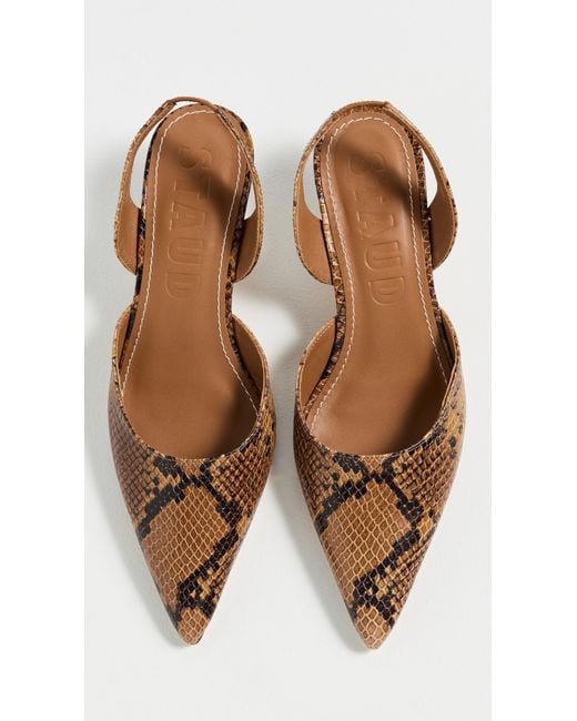 Staud Black Sebastian Slingback Heels