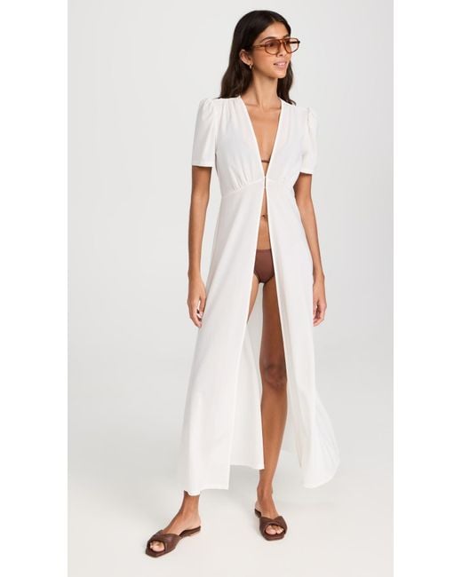 Staud White Sonya Coverup