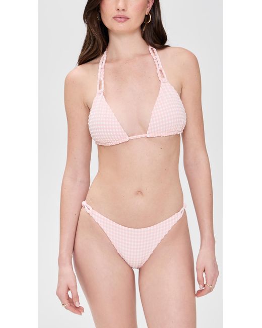 PQ Swim Pink Loop Triangle Bikini Top