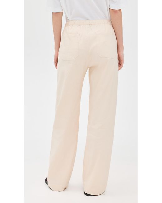 Rag & Bone Natural Logan Linen Beach Pants