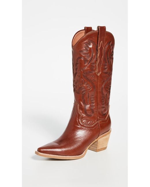 Jeffrey Campbell Brown Dagget Western Boots
