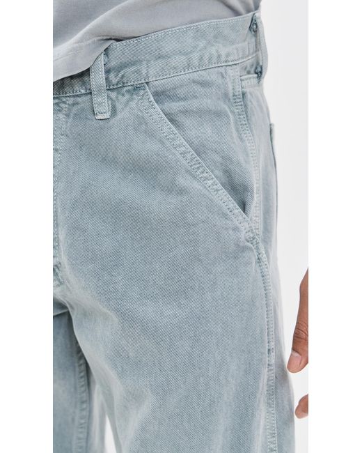 Asher Blue Jude Slub Cotton Twill Pants for men