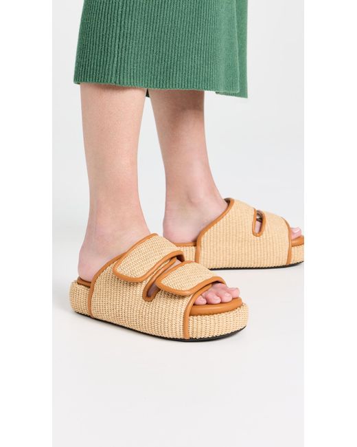 Simon Miller Natural Raffia Cro Slides