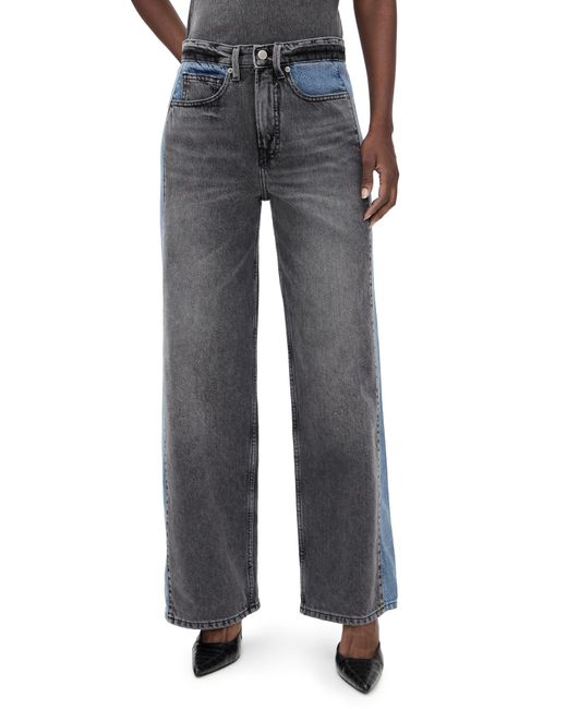 GOOD AMERICAN Black Good Standard Baggy Jeans