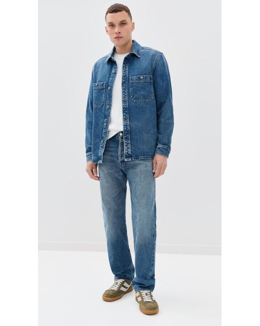 Madewell Blue Denim Shacket for men