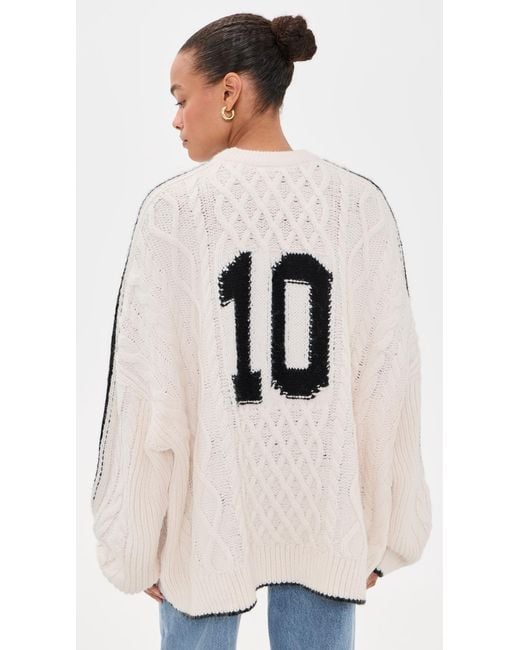Adidas Natural Cable Knit Sweater