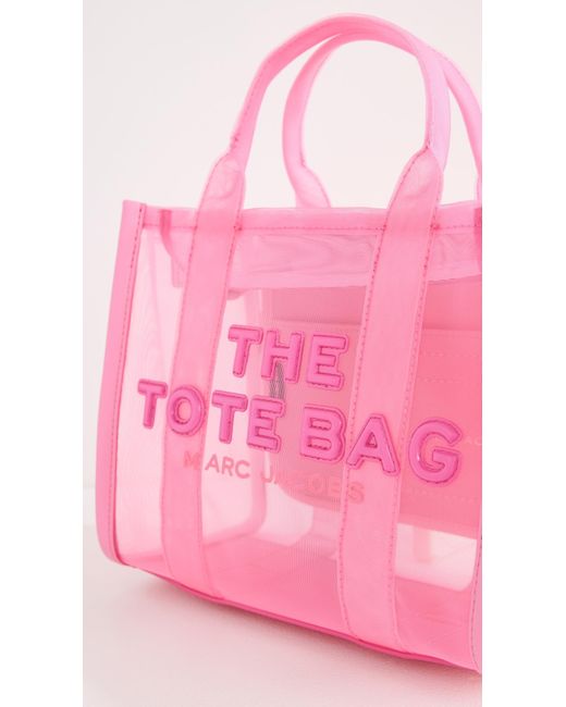 Marc Jacobs Pink The Mesh Small Tote Bag