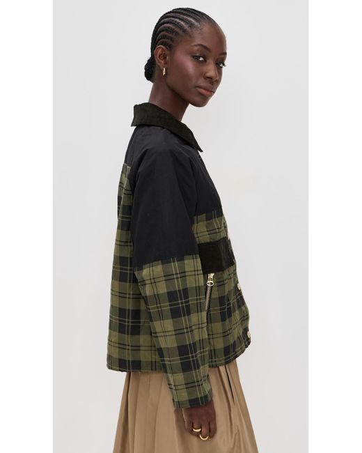 Barbour Black Elaine Showerproof Barn Jacket