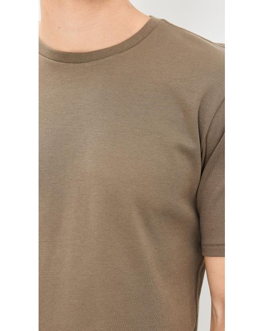 Rag & Bone Green Pima Interlock Tee for men