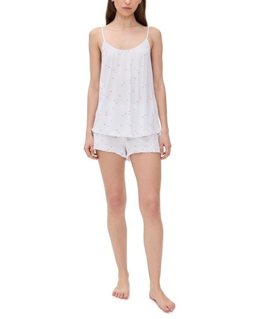 Eberjey Women's Black The Cami Short Set