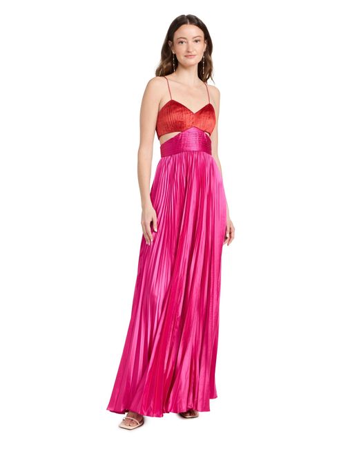 AMUR Pink Elodie Gown