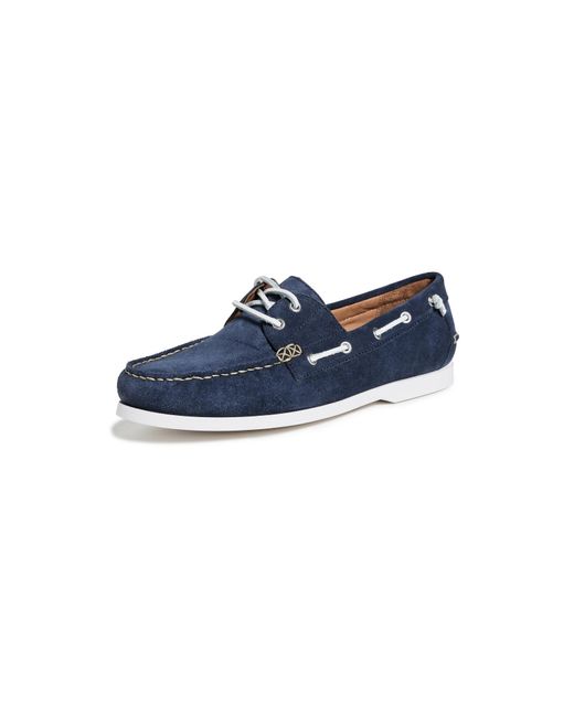 Polo Ralph Lauren Blue Merton Suede Boat Shoes for men