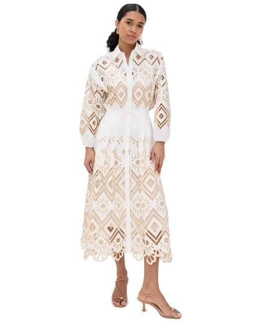 Alexis White Portello Dress