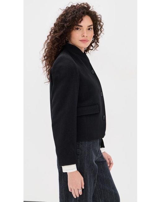 House of Dagmar Black Short Curved Jacket