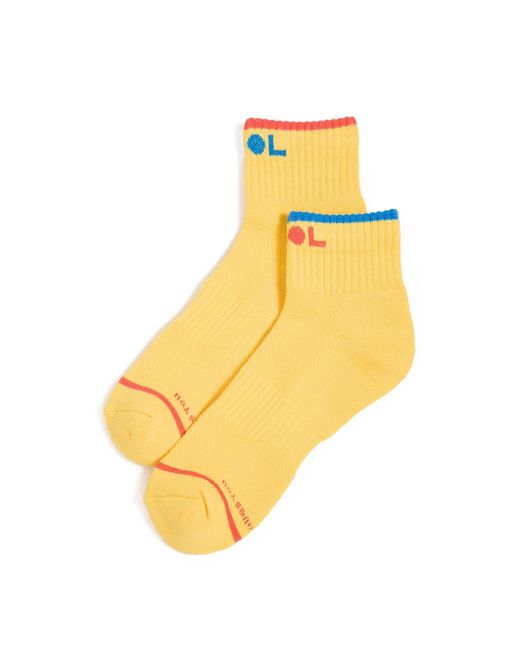 Mother Yellow Baby Steps Ankle Socks