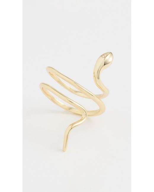 Shashi Metallic Serpent Ring