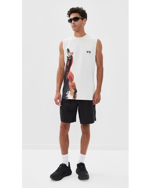 Y-3 White Tennis Tank Top Pro for men