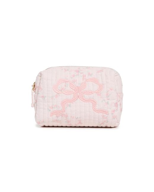 LoveShackFancy Pink Mini Octavia Cosmetic Case