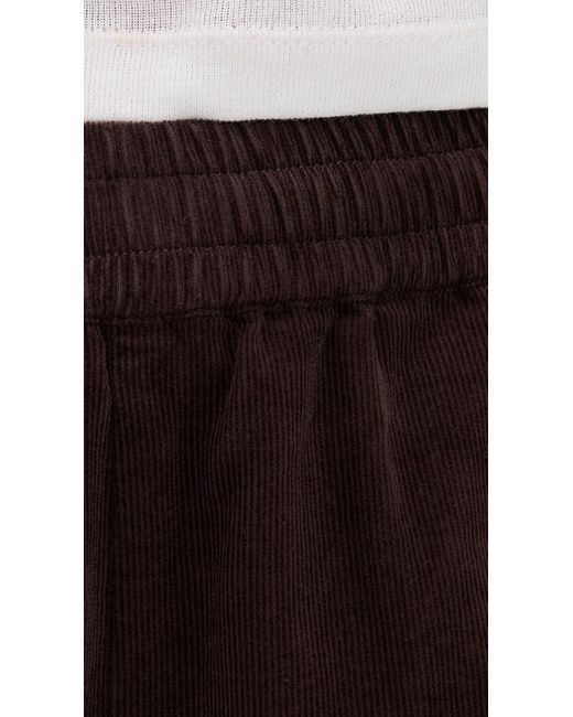 ATM Black Corduroy Wide Leg Pull On Pants