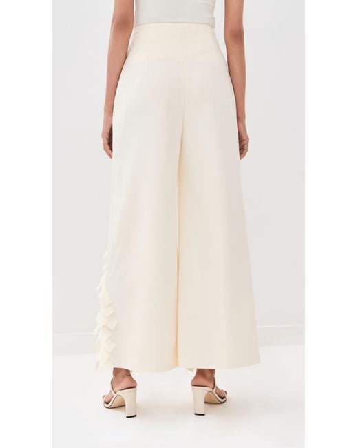 A.W.A.K.E. MODE Natural A. W.A. K.E. Mode Rectangle Fringe Culottes