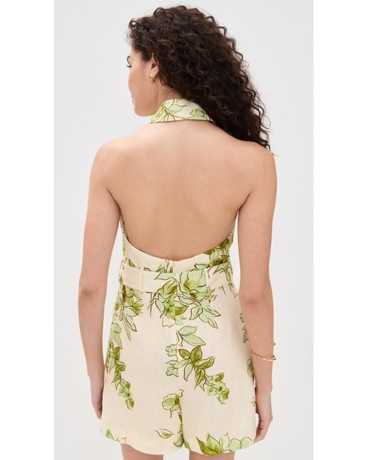 Hevron Yellow Asha Romper
