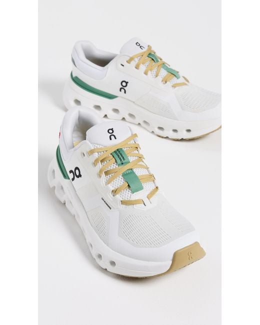 On Shoes White Cloudrunner 2 Sneakers